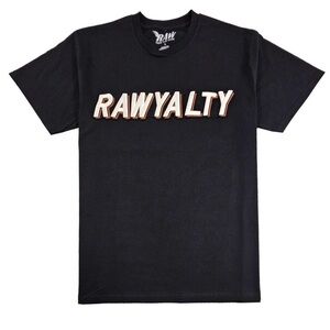 Rawyalty logo tee sz various black